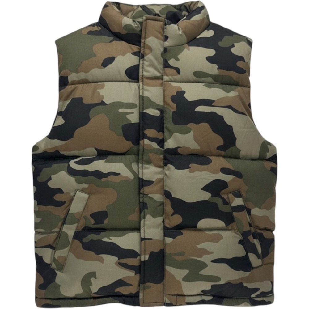 Athletic Works Boys Size 6/7 Camo Puffer Vest